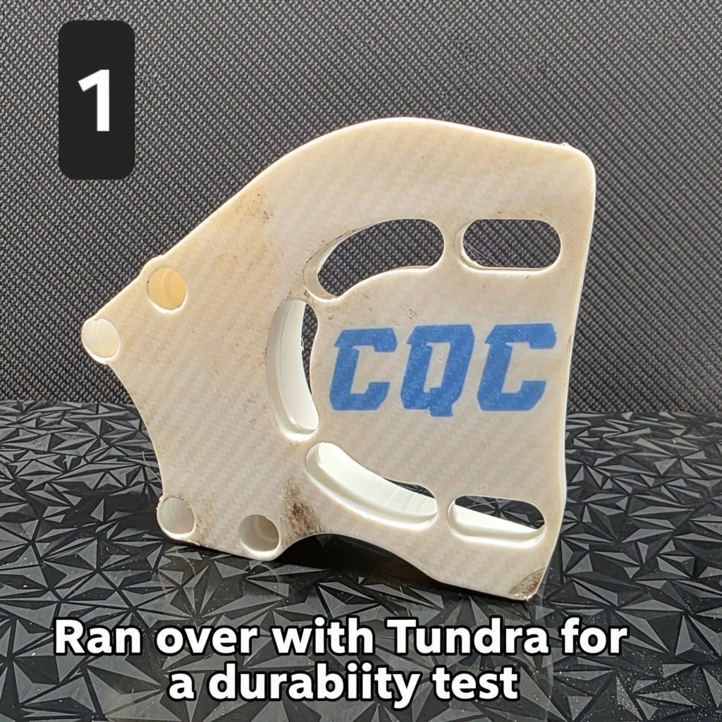 This was ran over for a durability test